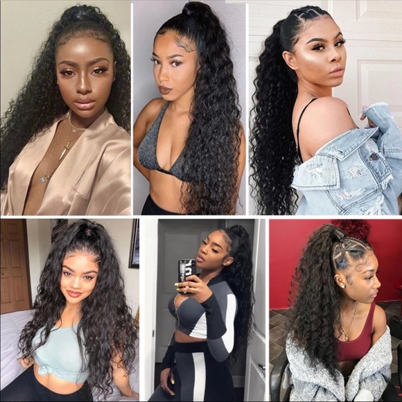 New 22” Wavy Brown Ponytail - Picture 5 of 6